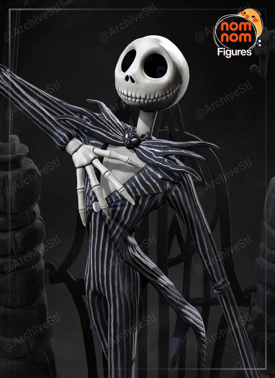 杰克·斯凯顿(Jack Skellington)-《圣诞前夕的恶梦》(The Nightmare Before Christmas)3D打印图纸